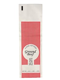 2lb Ground Beef Bag Printed "Not for Sale" MAIN