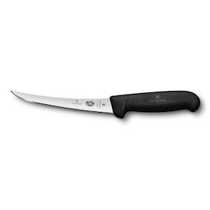 Victorinox 6 Inch Curved Flexible Boning Knife Black Fibrox Handle (5.6613.15) THUMBNAIL