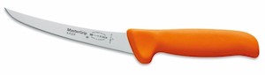F Dick MasterGrip Semi-Flexible 6 Inch Curved Boning Knife Orange Handle THUMBNAIL