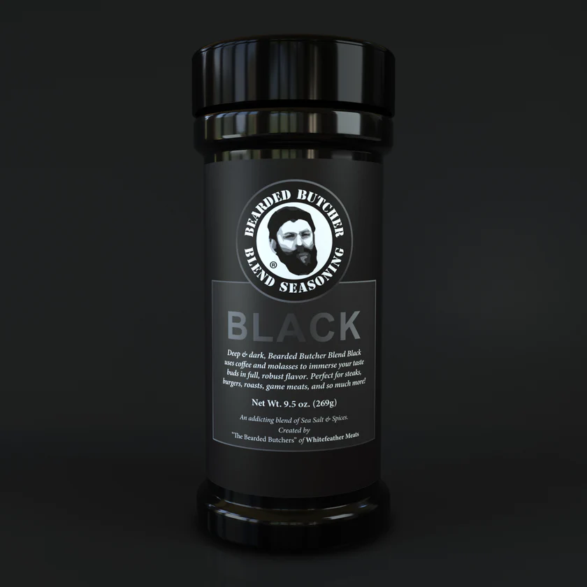 Bearded Butcher Blend Seasoning Black 9.5 Ounce Shaker MAIN