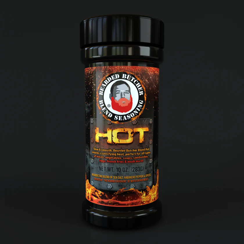 Bearded Butcher Blend Seasoning HOT!! 10 oz Shaker THUMBNAIL