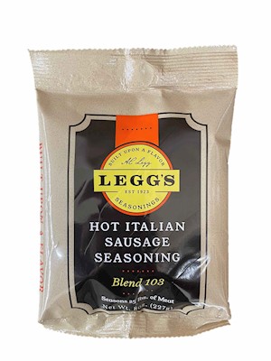 AC Leggs Hot Italian Sausage Seasoning Blend 103 8oz Case of 24 LARGE