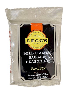 AC Leggs Mild Italian Sausage Seasoning Blend 102 8oz Case of 24 LARGE