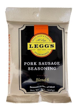 AC Leggs Old Plantation Pork Sausage Seasoning Blend 6- 8 oz LARGE