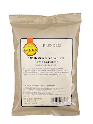 AC Leggs Restructured Venison Bacon Seasoning Blend 182 THUMBNAIL