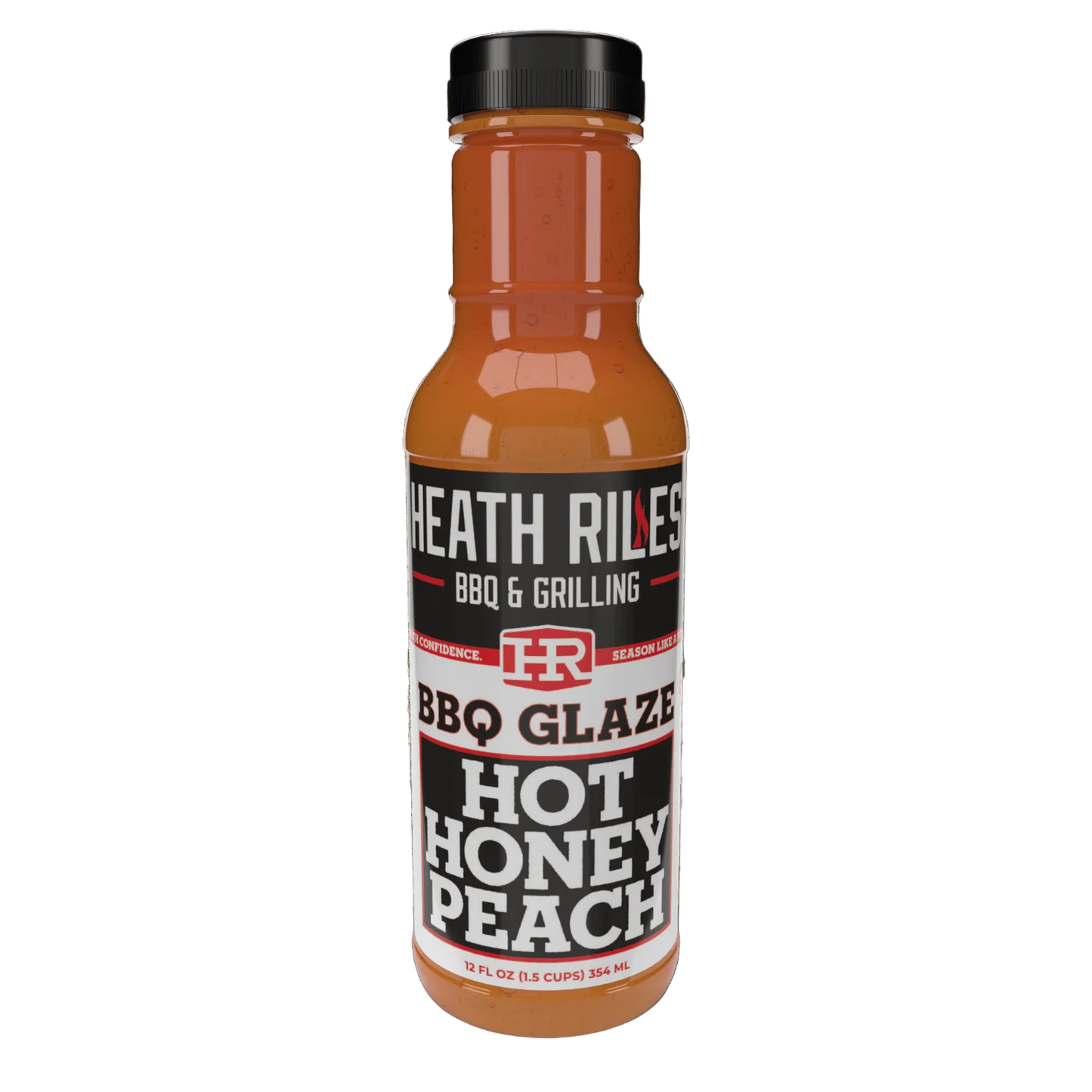 Heath Riles Hot Honey Peach Glaze 12oz Bottle SWATCH