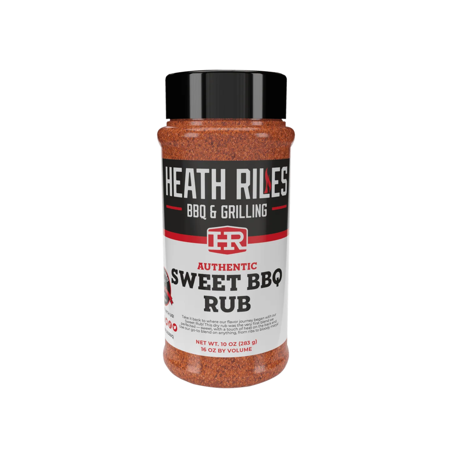 Heath Riles Sweet BBQ Rub 10oz Shaker MAIN