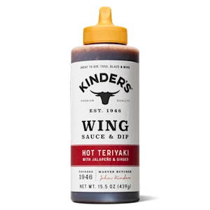 Kinder's Hot Teriyaki Wing Sauce & Dip 15.5 OZ THUMBNAIL