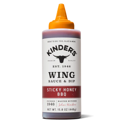 Kinder's Sticky Honey BBQ Wing Sauce & Dip 15.8 OZ MAIN