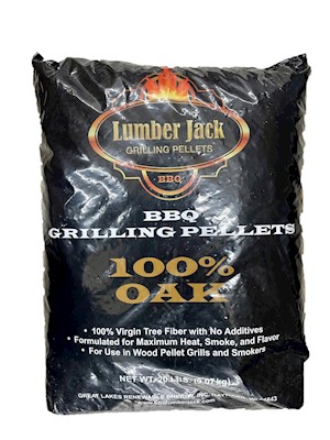Lumber Jack BBQ Wood Pellets 100% Oak 20 Pound Bag THUMBNAIL