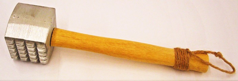 Meat Tenderizer With Wood Handle LARGE