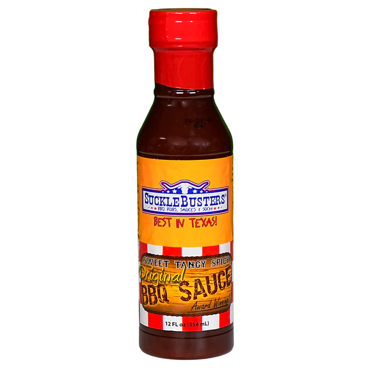 Suckle Busters Hot And Spicy BBQ Sauce 12oz Bottle SWATCH
