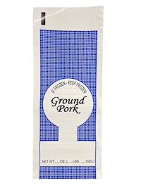 Retail Ground Pork 1 Lb Bag Case of 1000 MAIN