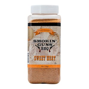 Smokin Guns BBQ Sweet Heat Rub 26 Ounce Jug LARGE