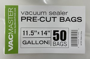 VacMaster External Vacuum Bags 11.5" X 14" Gallon Size LARGE