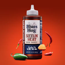 Blues Sizzlin Heat Sauce 22 Ounce Squeeze Bottle THUMBNAIL