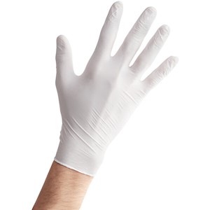Nitrile 3Mil Thick All Purpose Glove - White LARGE
