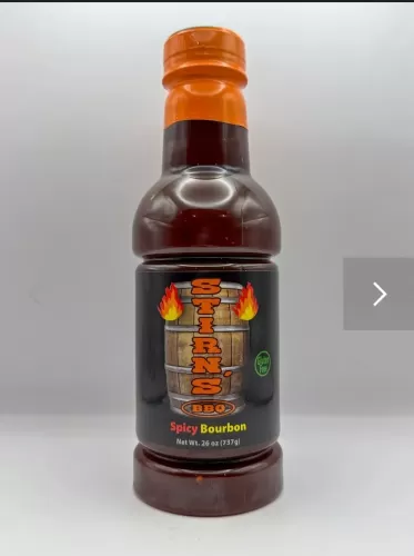 Stirn's Spicy Bourbon BBQ Sauce 26 OZ Bottle MAIN