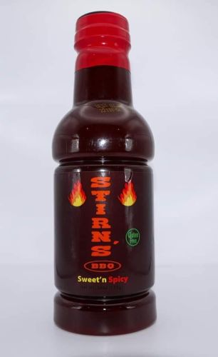Stirn's Sweet'n Spicy BBQ Sauce 26 OZ Bottle SWATCH