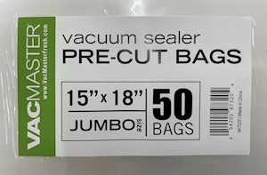 VacMaster External Vacuum Bags 15" X 18" Jumbo Size LARGE
